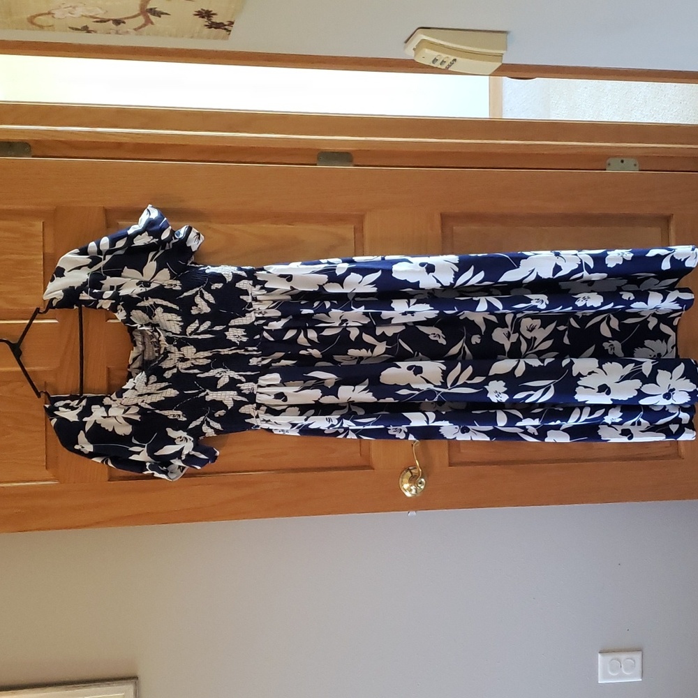 Blue Floral Maxi Dress